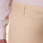 Pantalon Large En Coton Écru