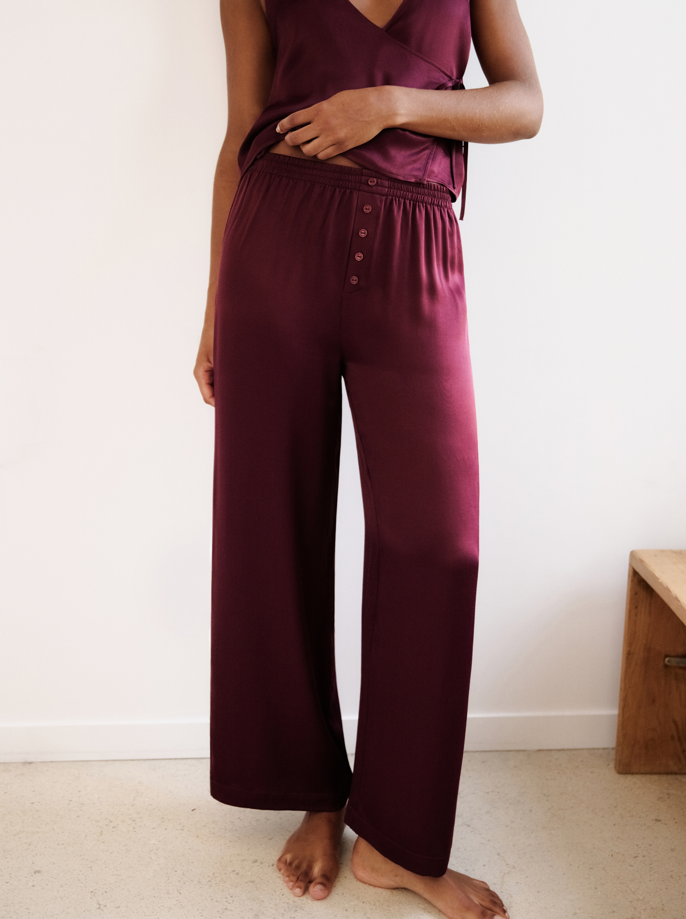 Pantalon Silky Wine