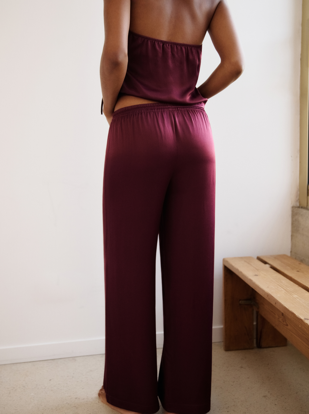 Pantalon Silky Wine