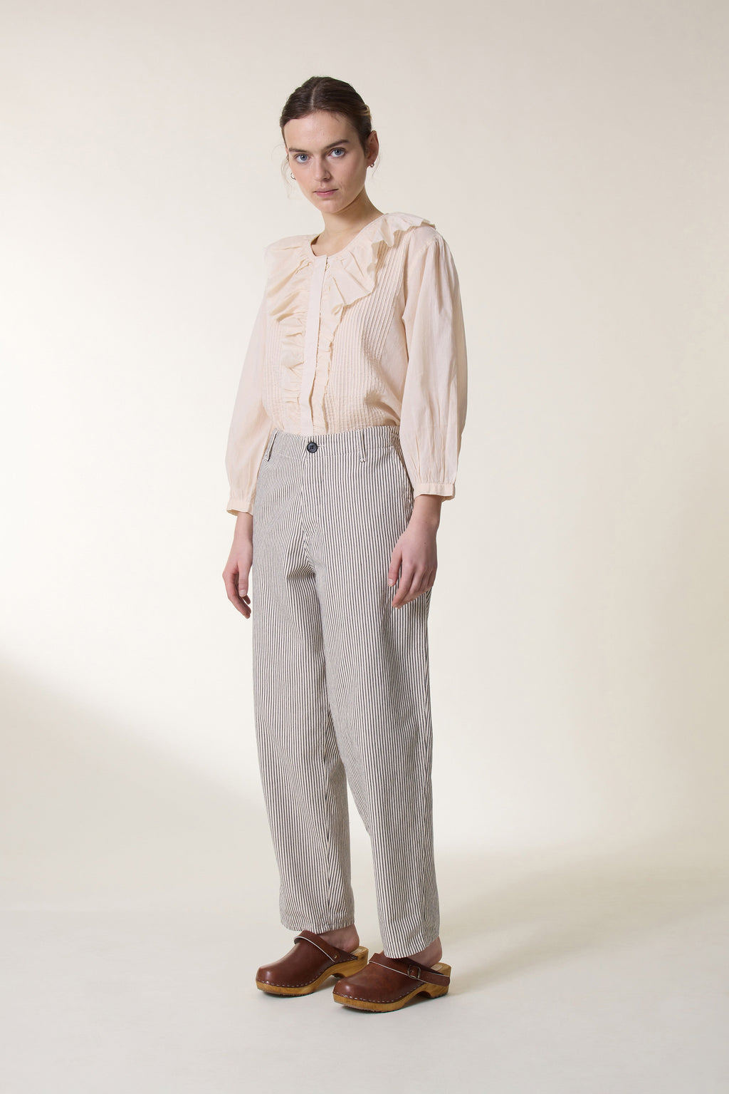Armina Strp Trousers - Ecru