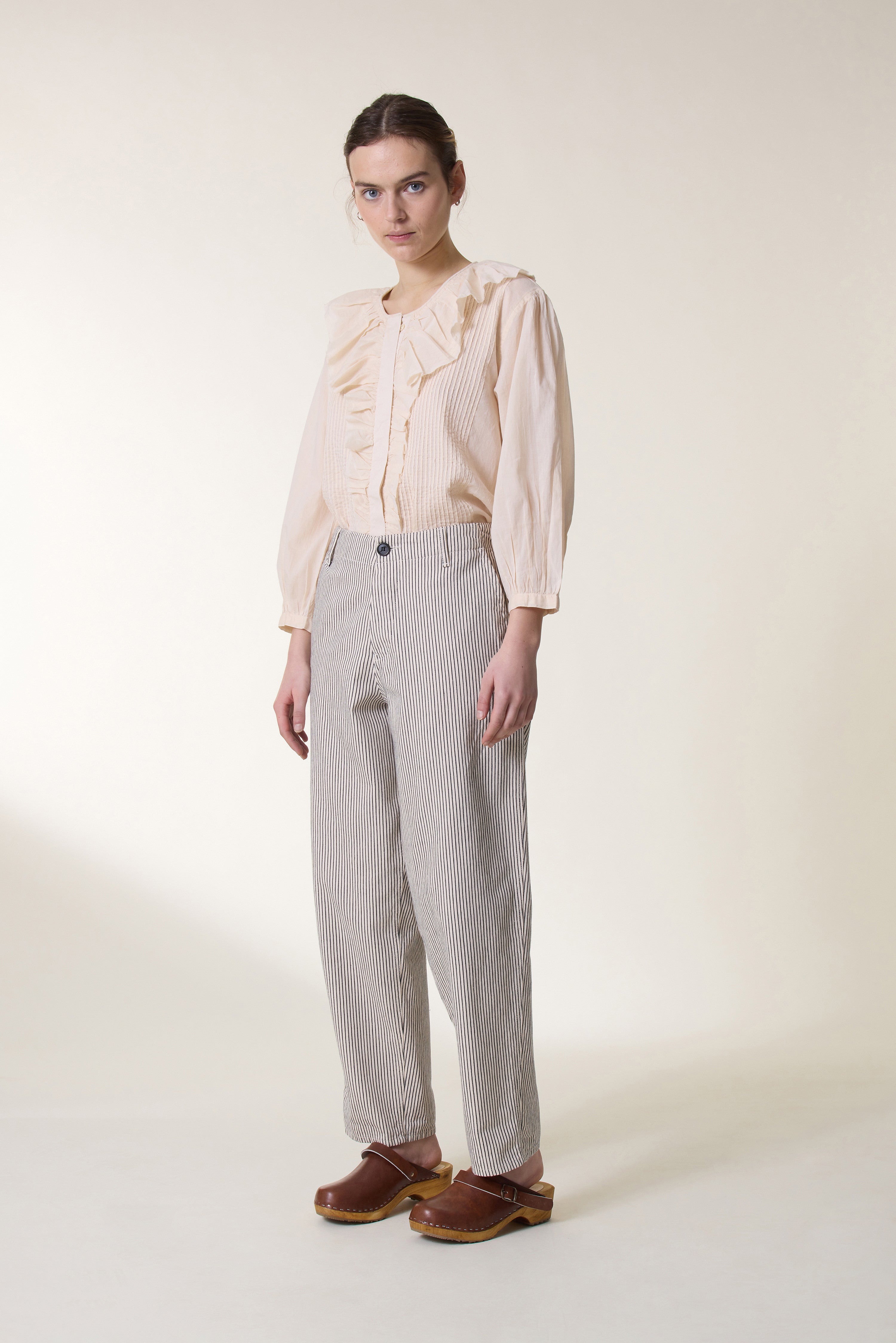 Armina Strp Trousers - Ecru