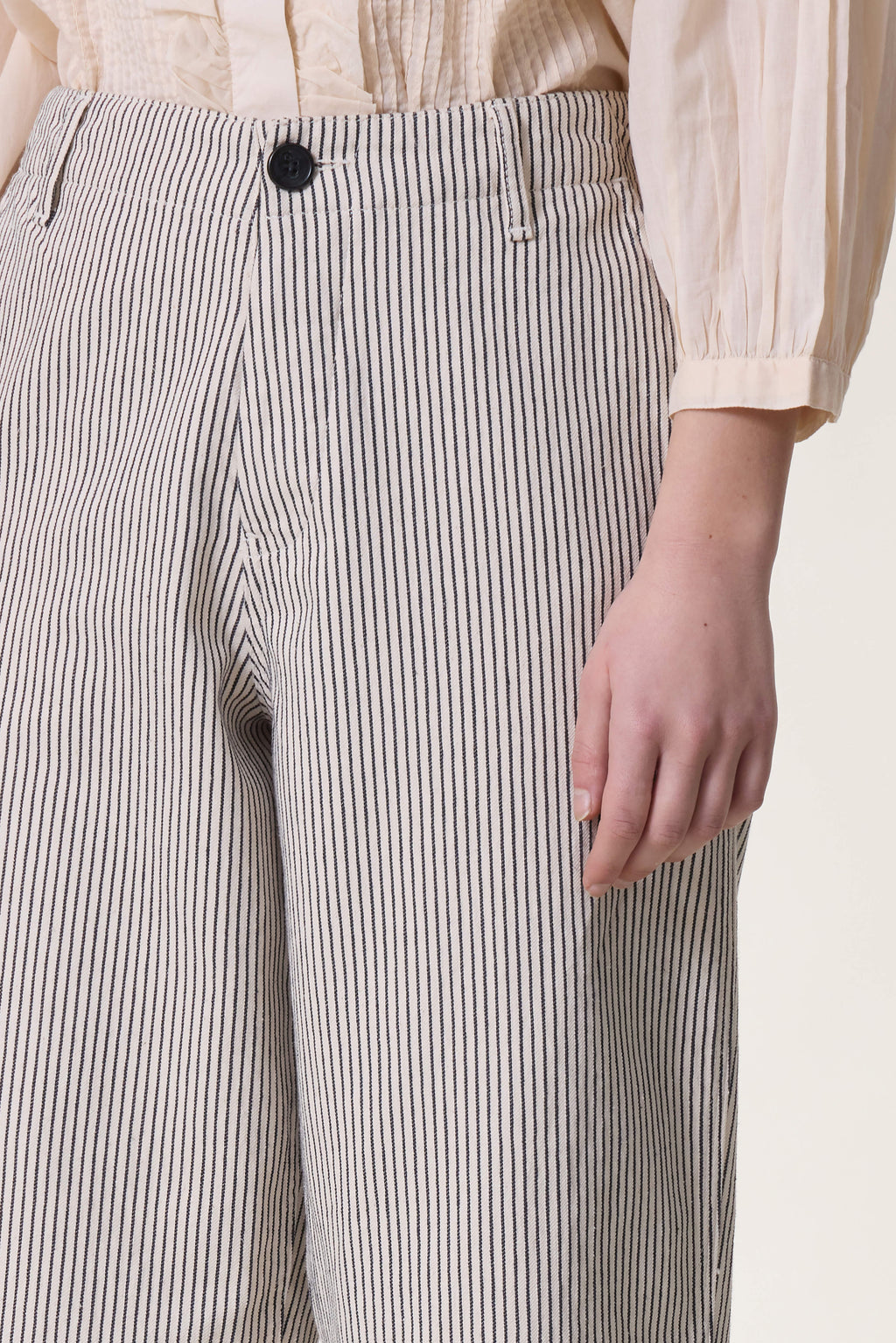 Armina Strp Trousers - Ecru