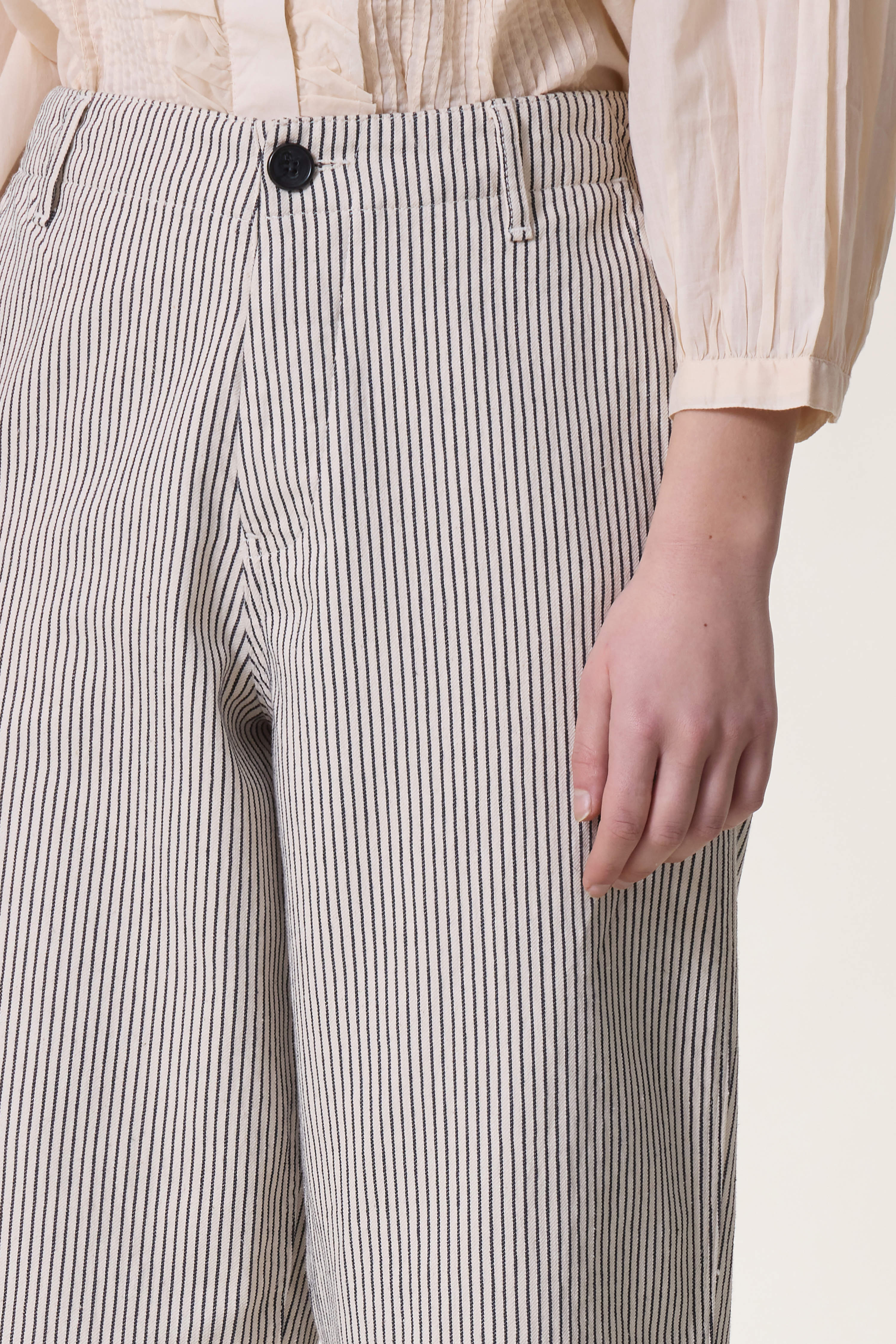 Armina Strp Trousers - Ecru