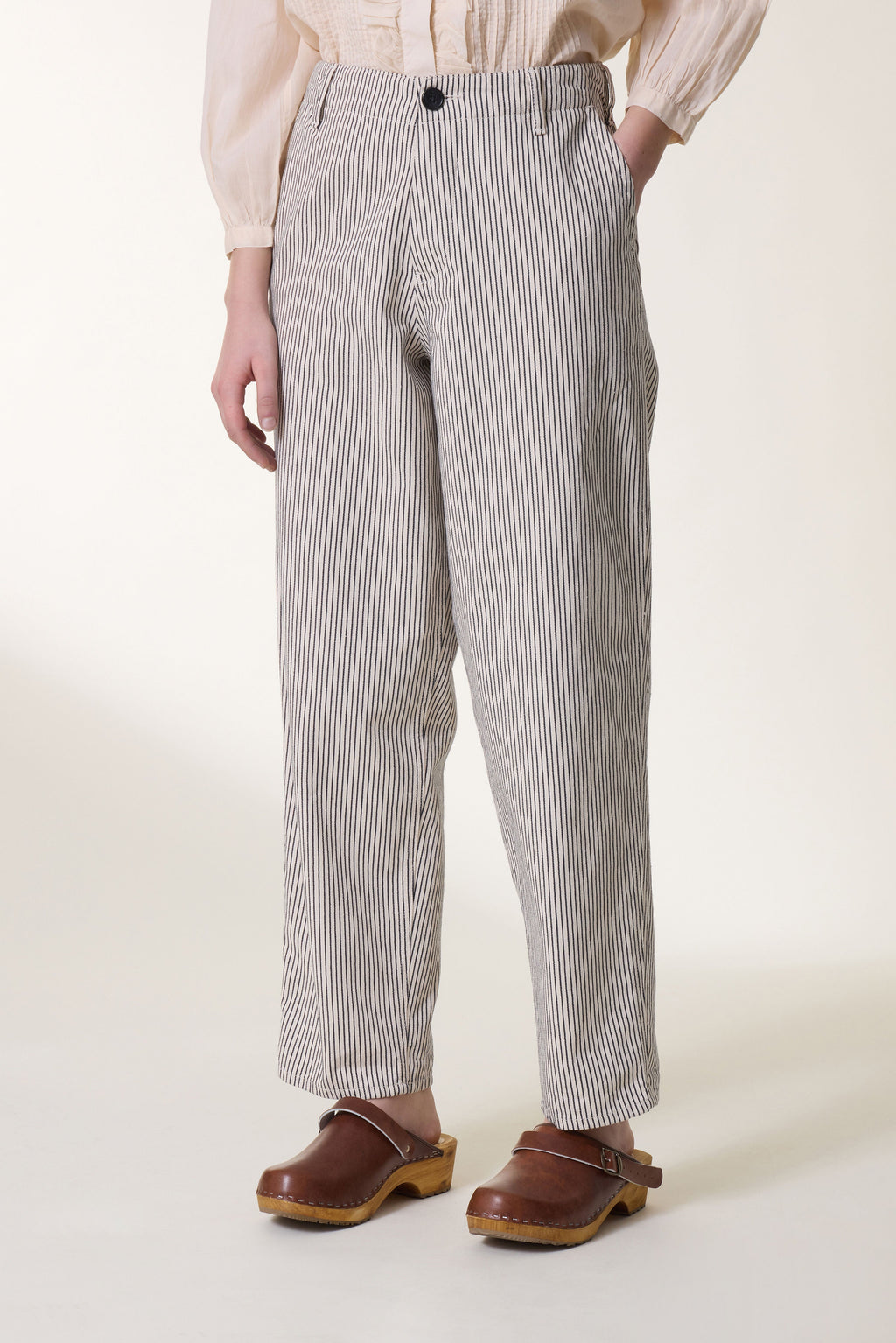 Armina Strp Trousers - Ecru