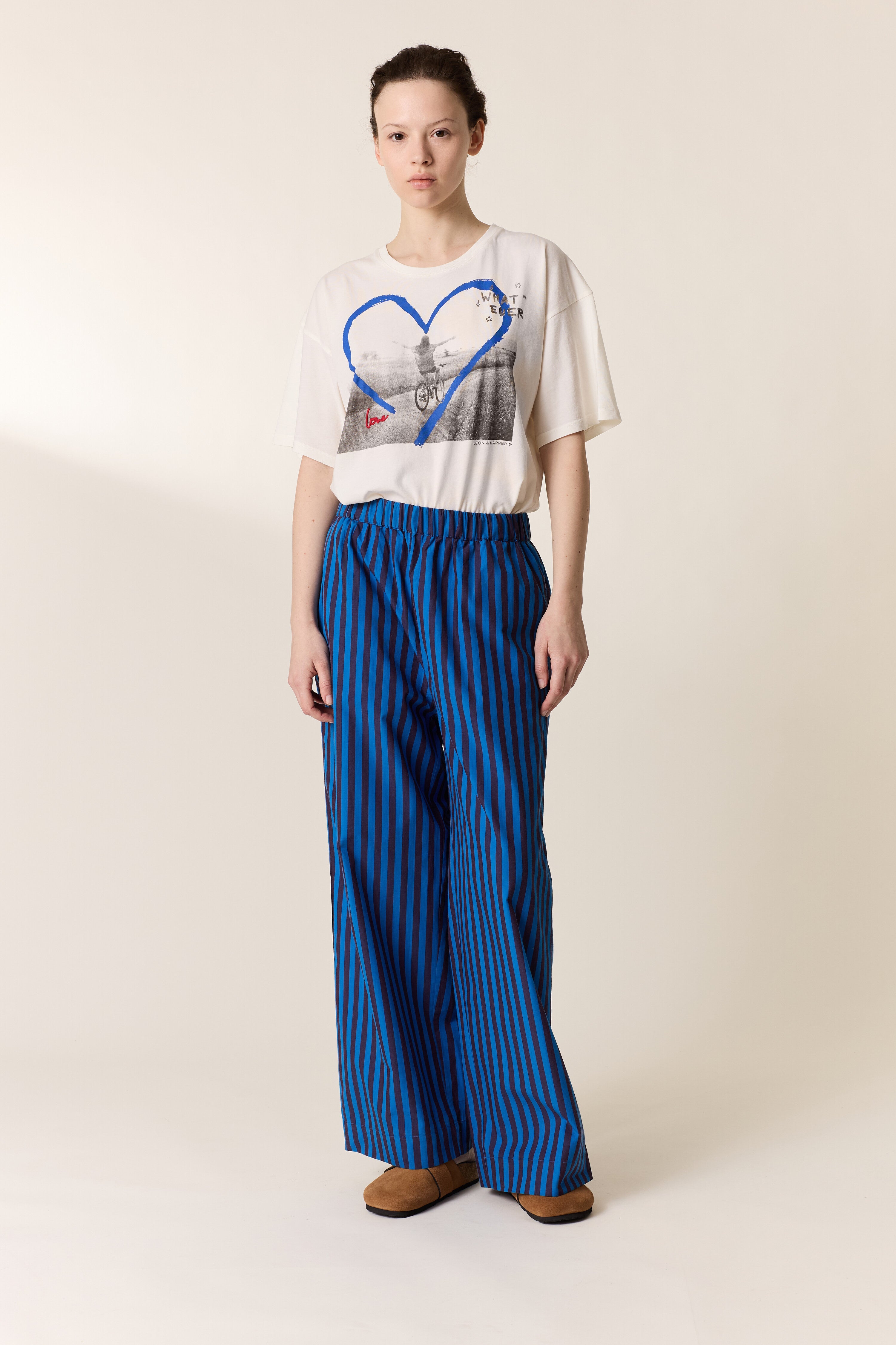 Partos Stripe Trousers