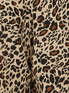 Pantalon Sakis À Imprimé Léopard Soyeux