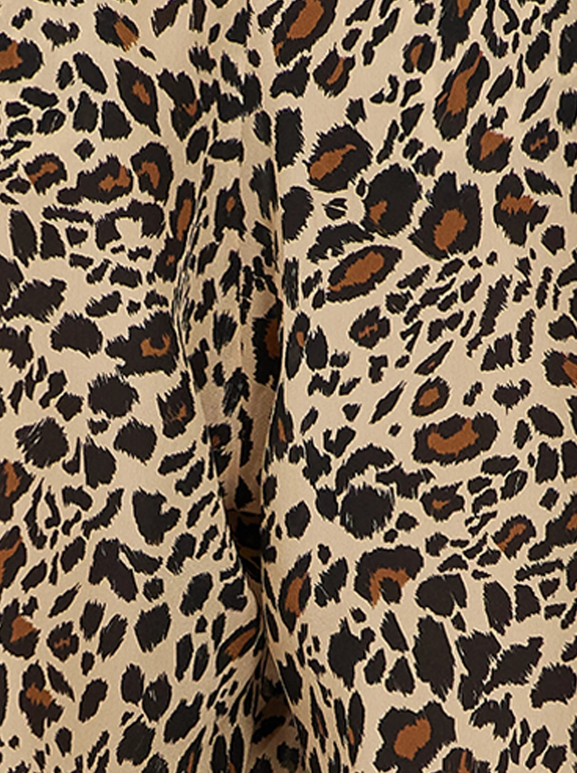 Pantalon Sakis À Imprimé Léopard Soyeux