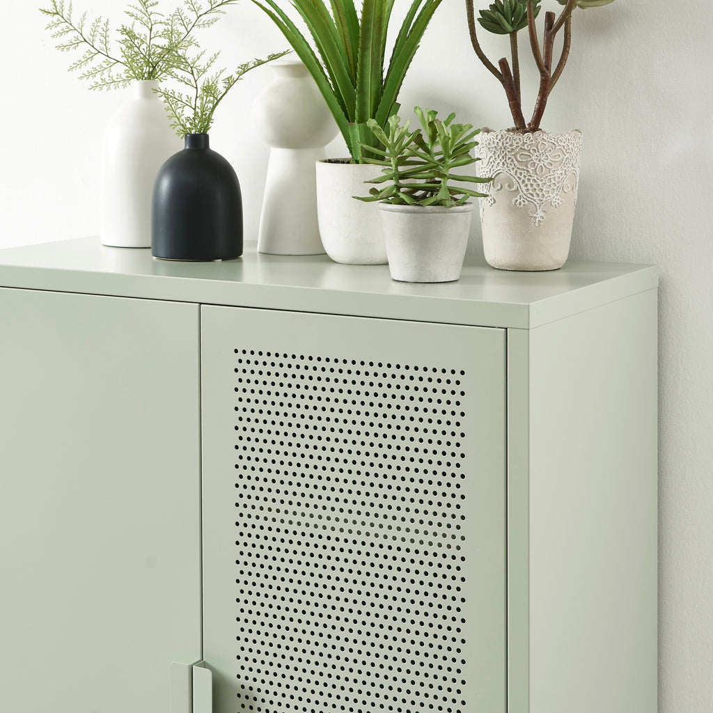 Buffet - Metal - Verde Almendra