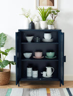 Buffet - Métal - Bleu Nuit