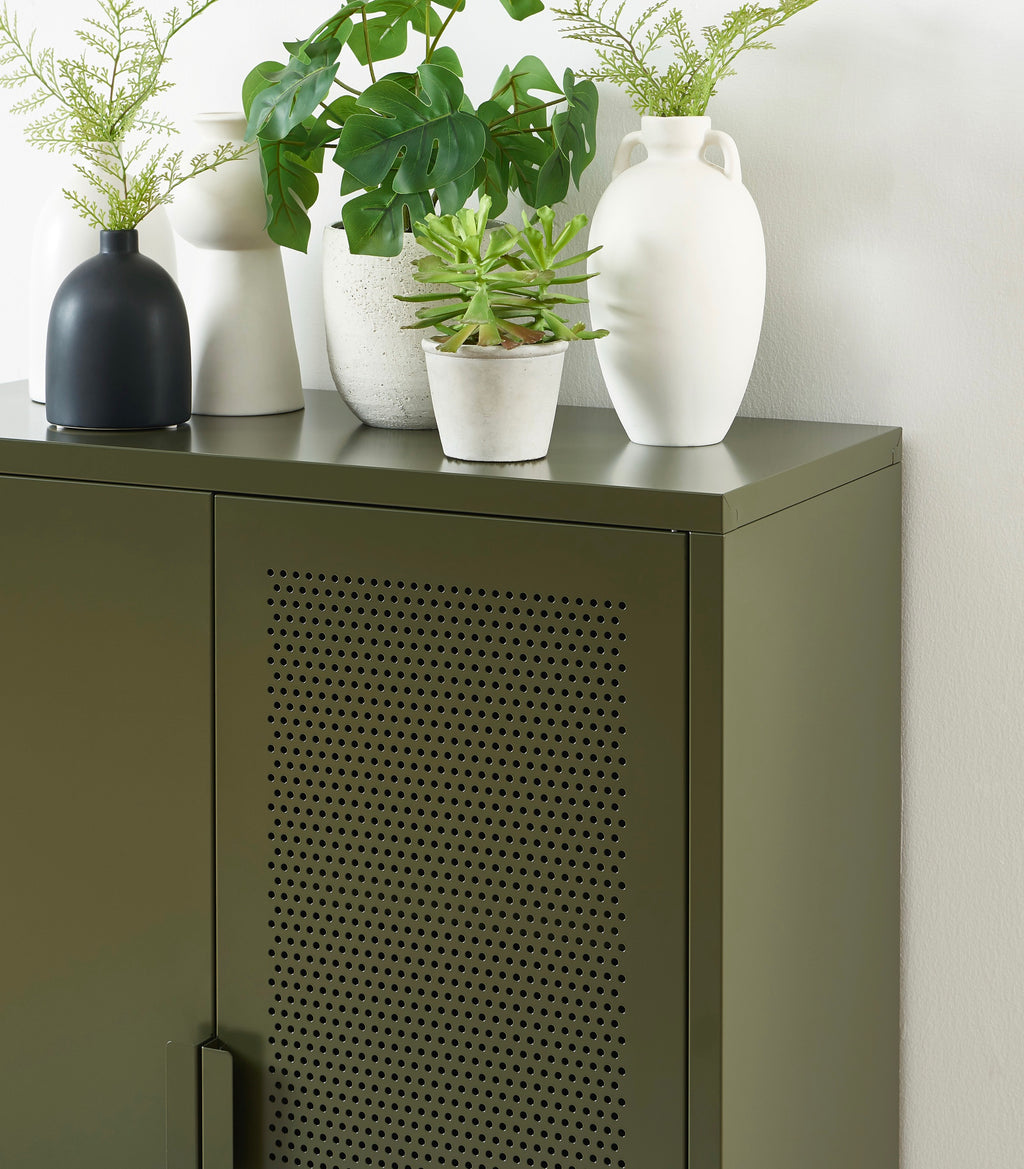 Buffet - Métal - Vert Olive