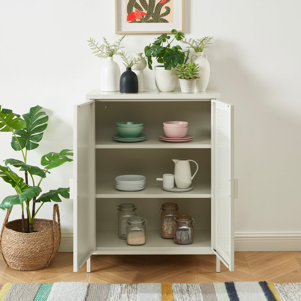 Sideboard - Metal - Sand Beige