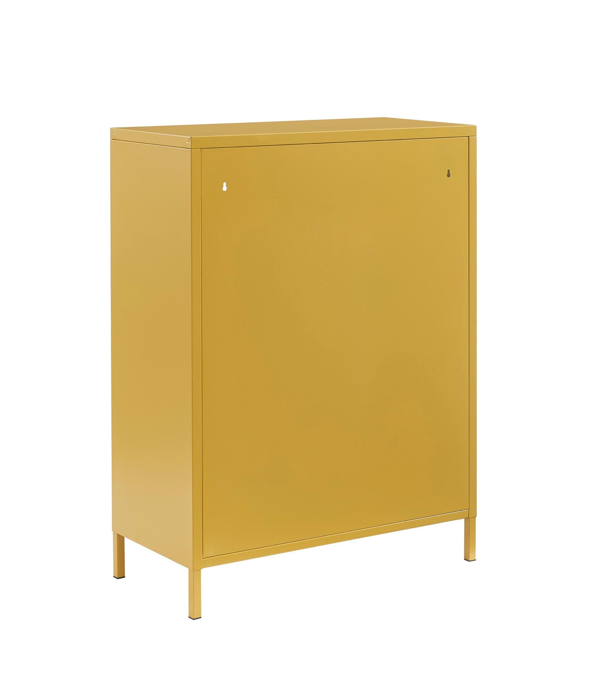 Aparador - Amarillo Mostaza - Puertas de Vidrio Estriado