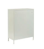 Sideboard - Sand Beige - Fluted Glass Doors