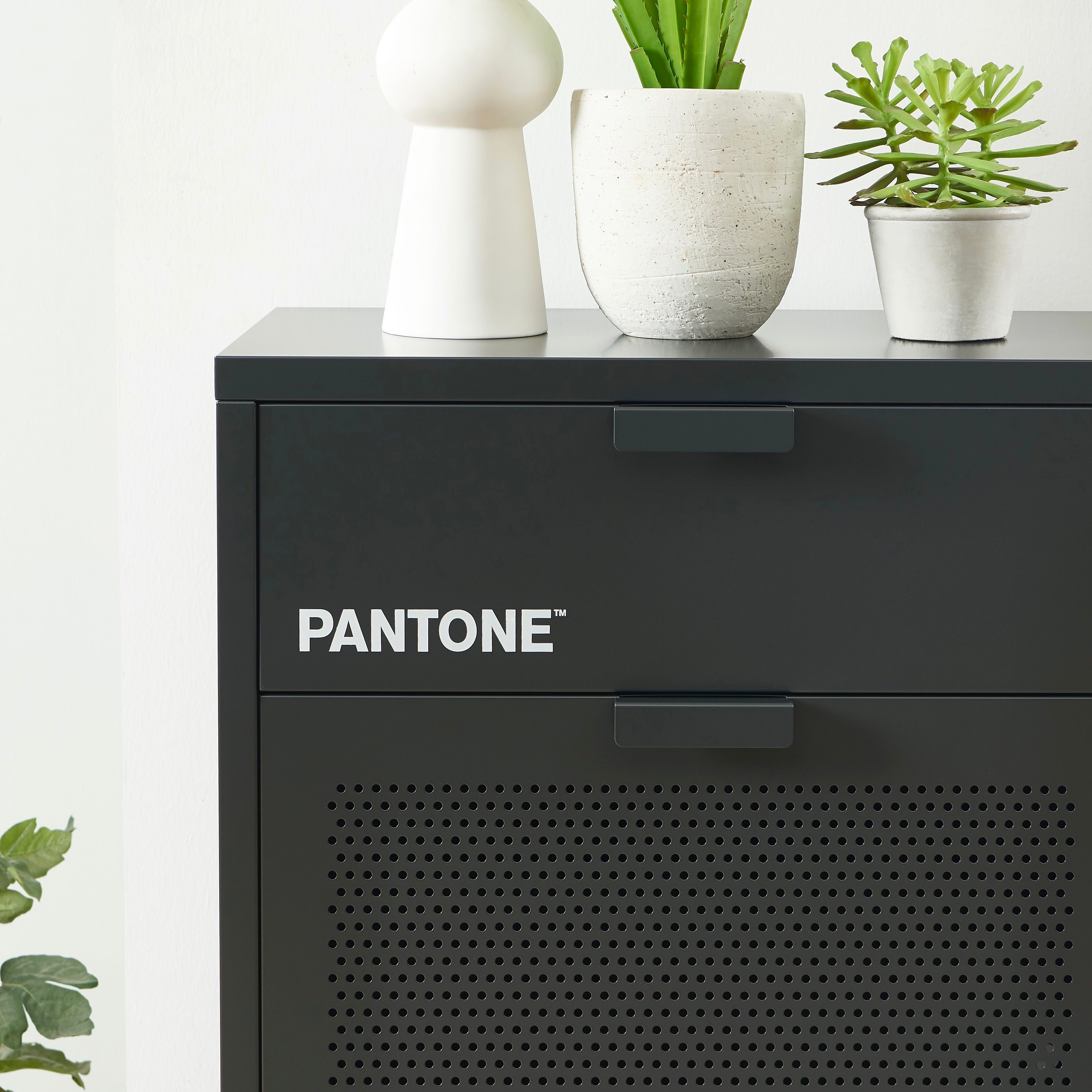 Shoe Cabinet - Metal - Anthracite Gray