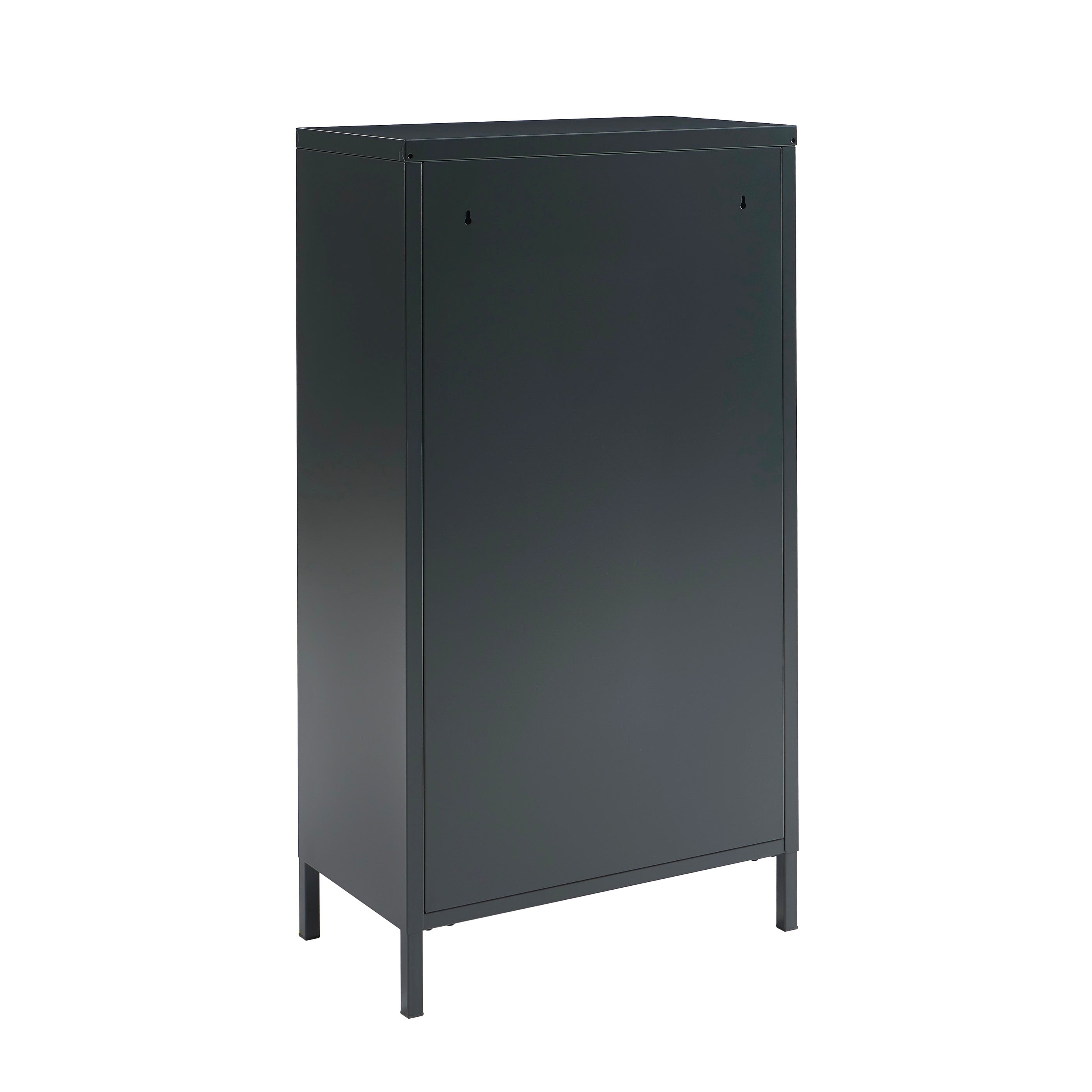 Shoe Cabinet - Metal - Anthracite Gray