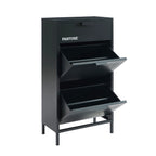 Shoe Cabinet - Metal - Anthracite Gray