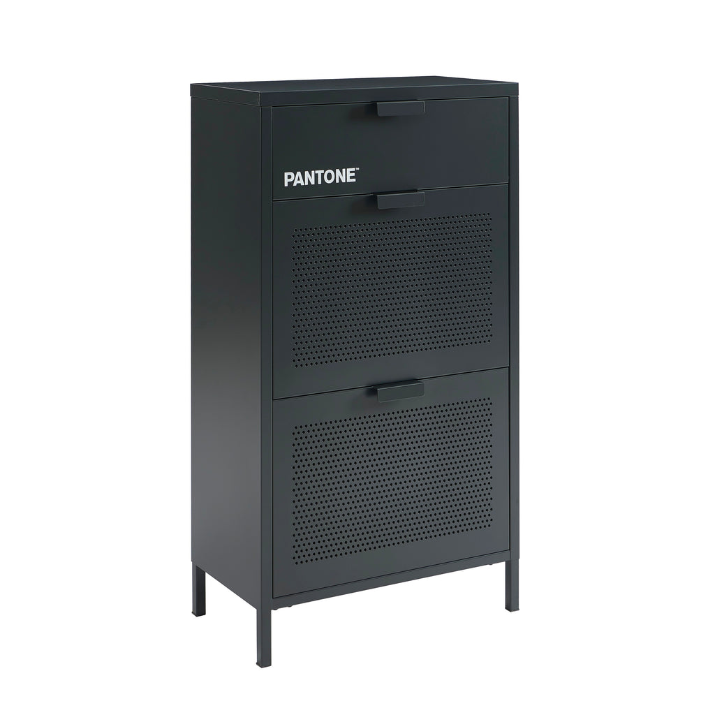 Shoe Cabinet - Metal - Anthracite Gray