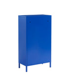 Meuble À Chaussures - Métal - Bleu Électrique