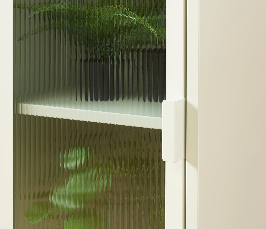 Vestiaire - Beige Sable - Porte En Verre Cannelé