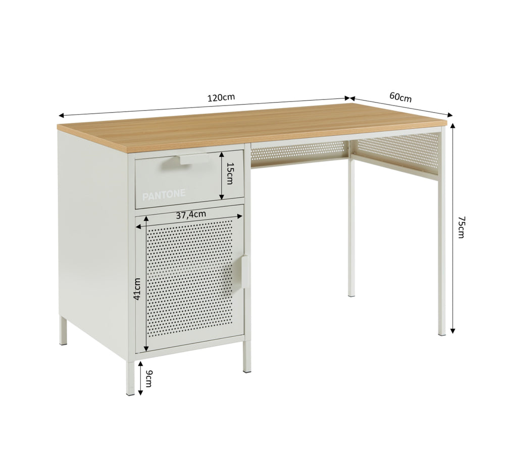 Escritorio - Metal - Beige Arena