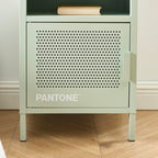Bedside Table - Metal - Almond Green