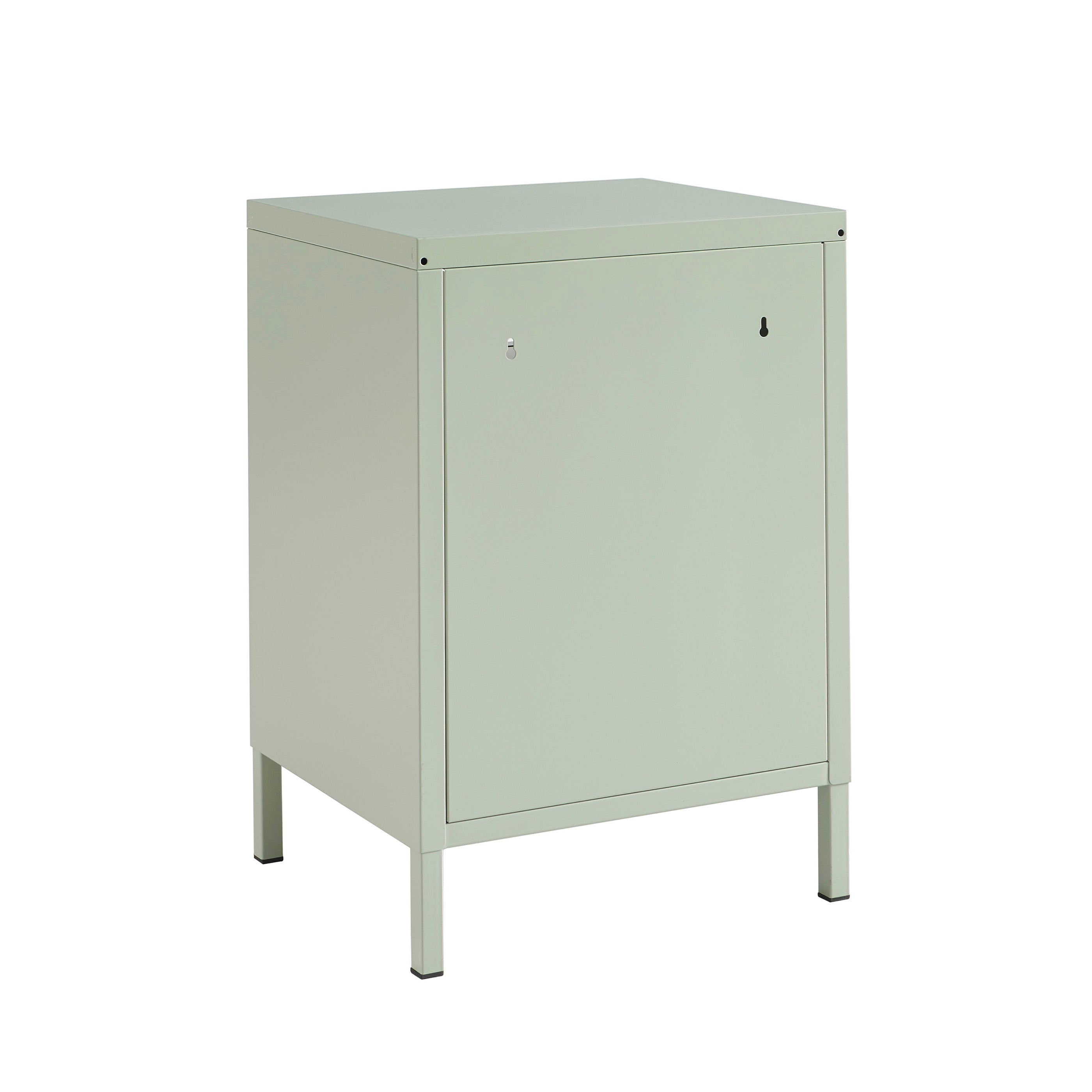 Bedside Table - Metal - Almond Green