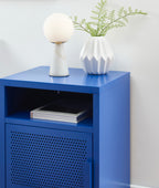 Bedside Table - Metal - Electric Blue