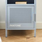 Bedside Table - Metal - Gray Blue