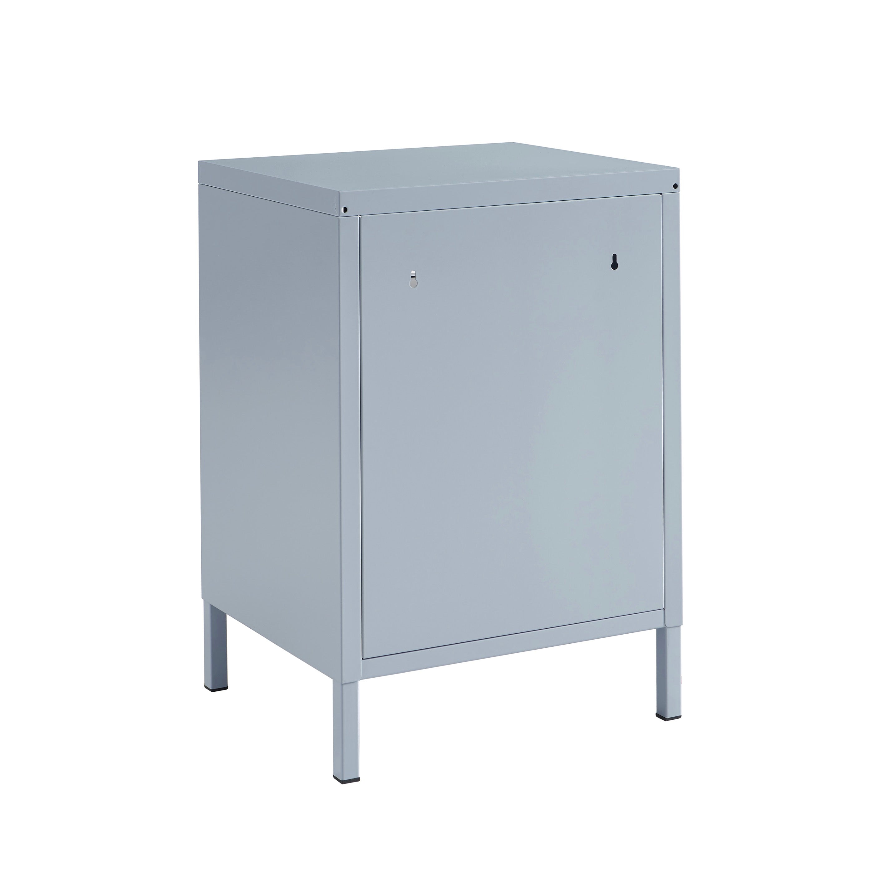 Bedside Table - Metal - Gray Blue