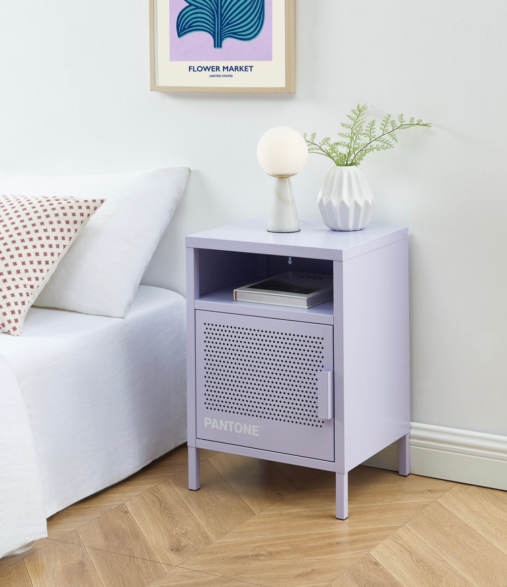 Table De Chevet - Métal - Lilas