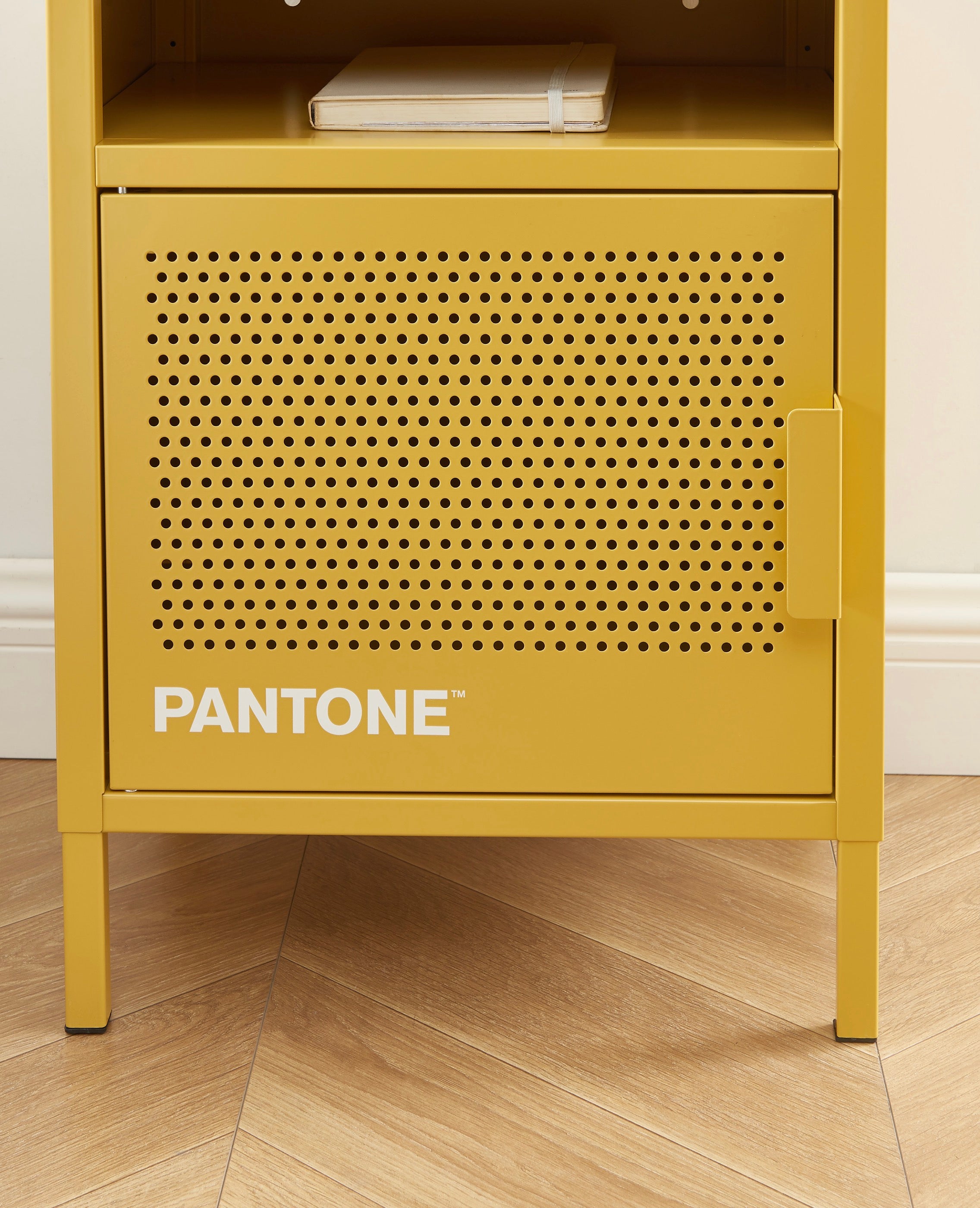 Bedside Table - Metal - Mustard Yellow