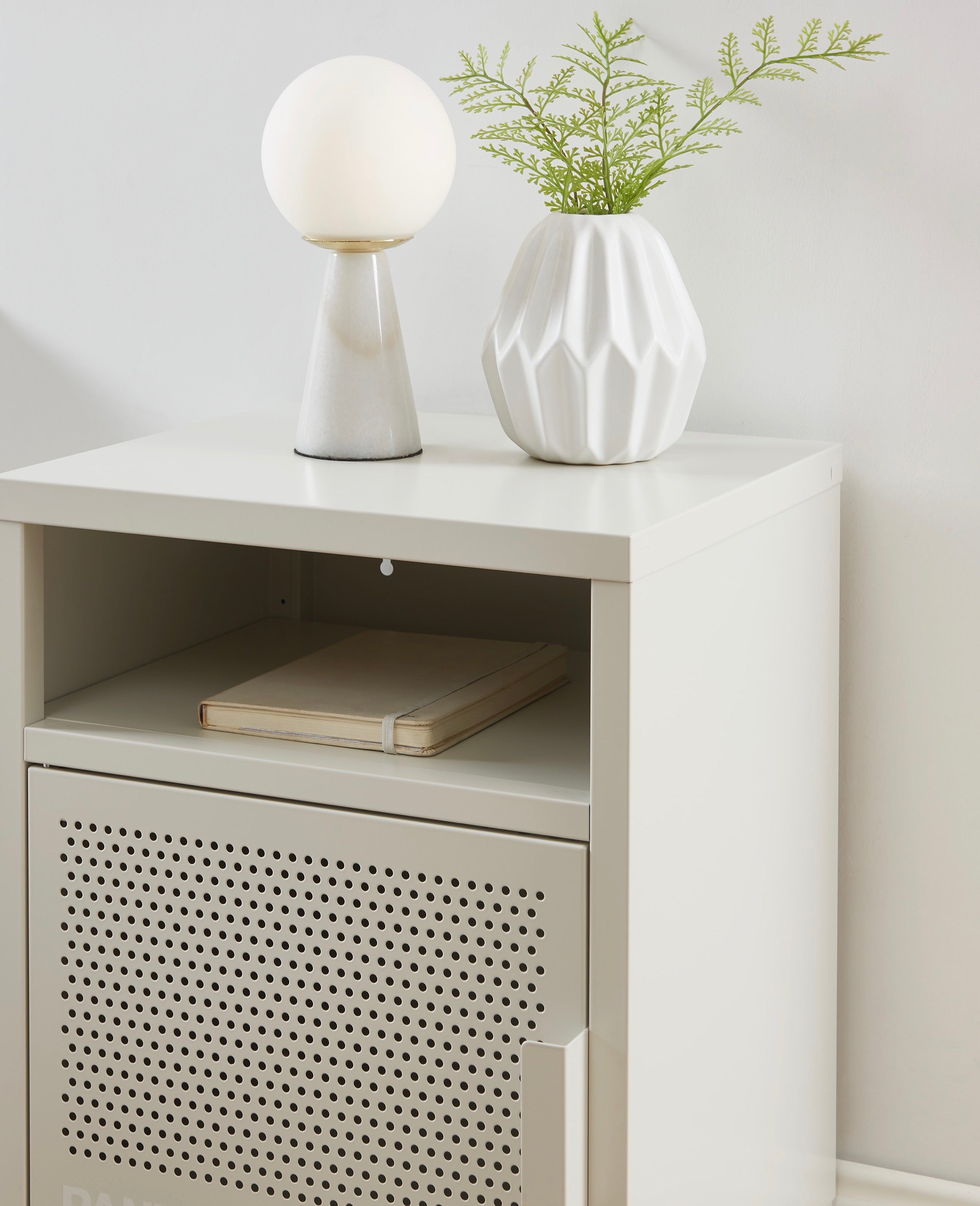 Table De Chevet - Métal - Beige Sable
