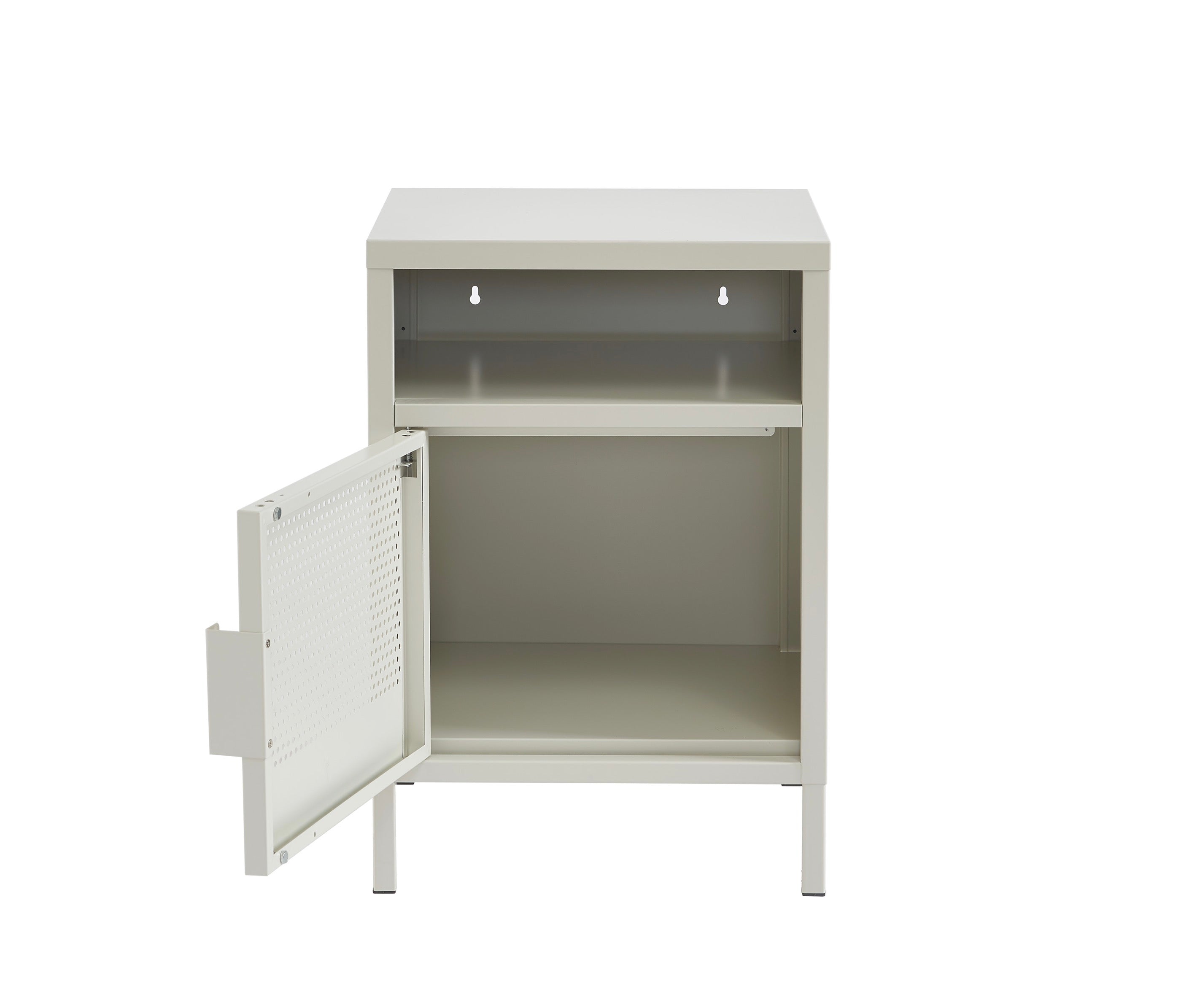 Table De Chevet - Métal - Beige Sable