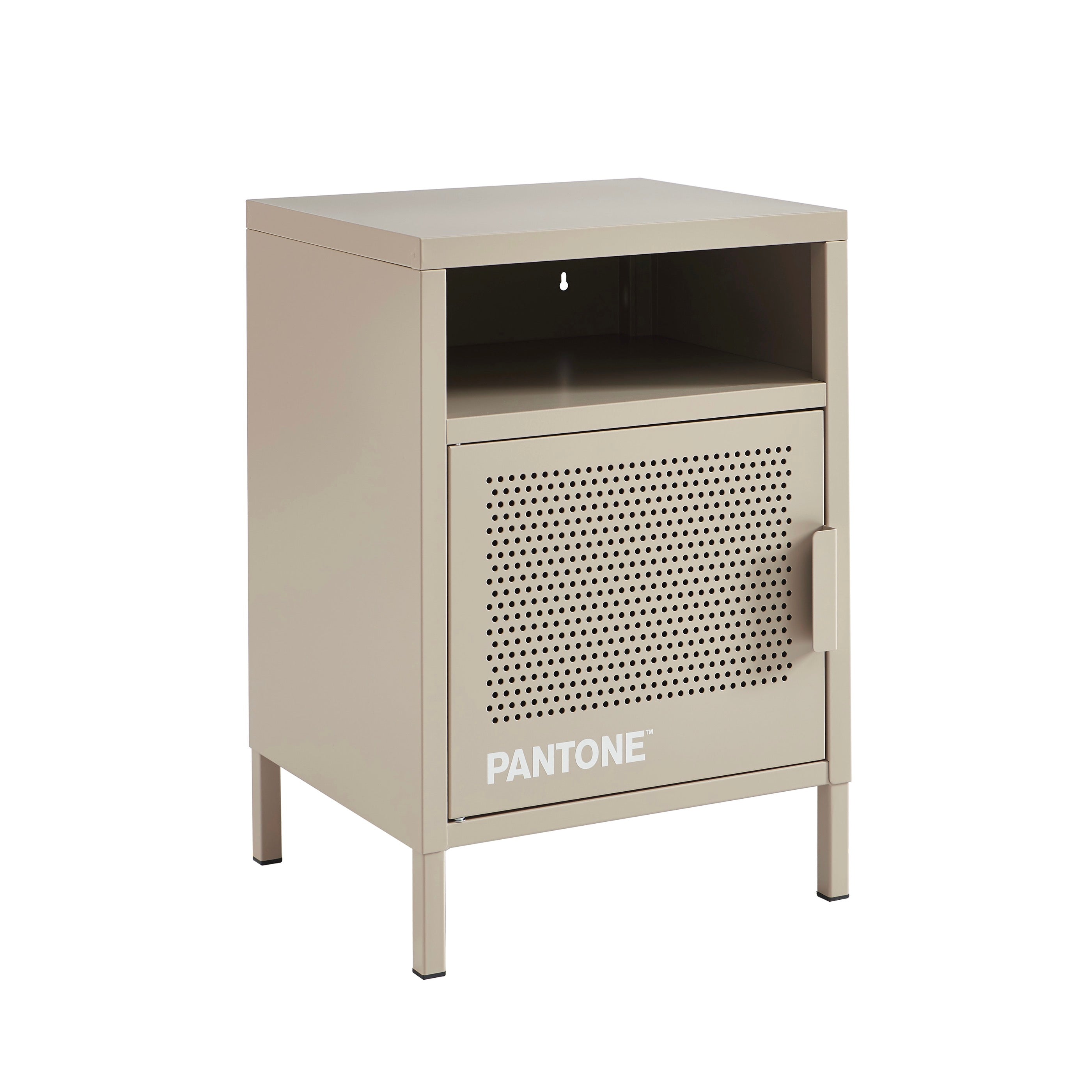 Table De Chevet - Métal - Taupe