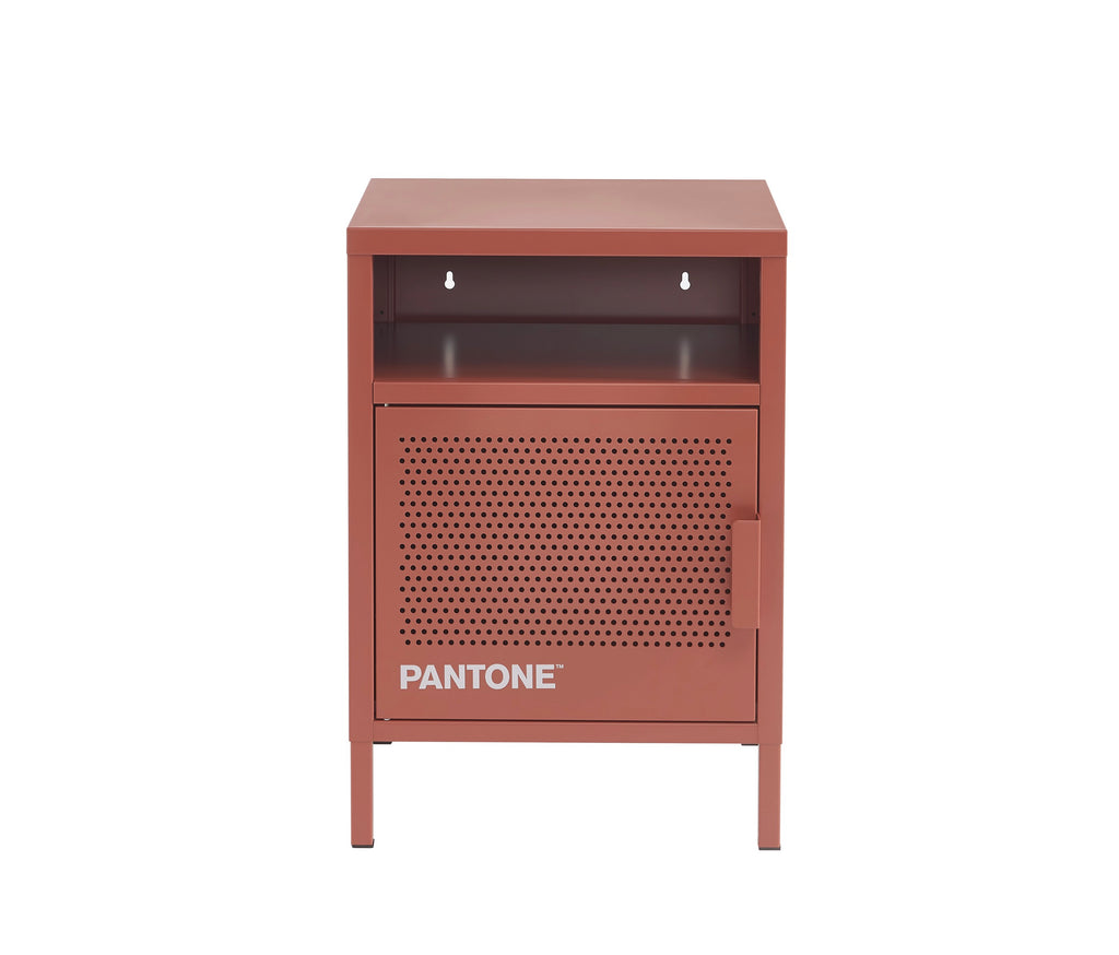 Bedside Table - Metal - Terracotta