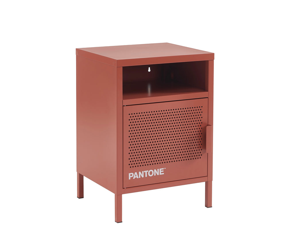 Bedside Table - Metal - Terracotta
