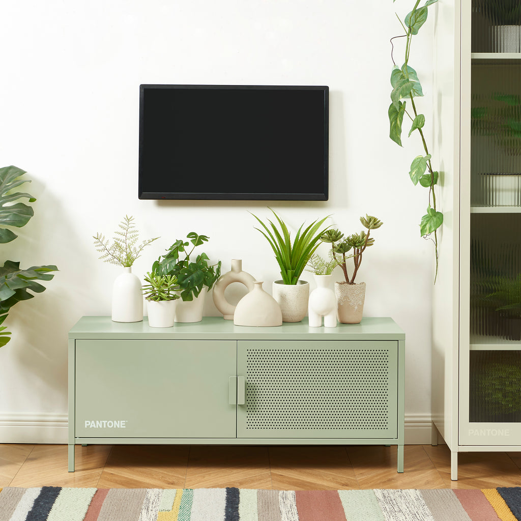 TV Unit - Metal - Almond Green