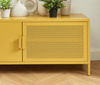 Meuble Tv - Métal - Jaune Moutarde