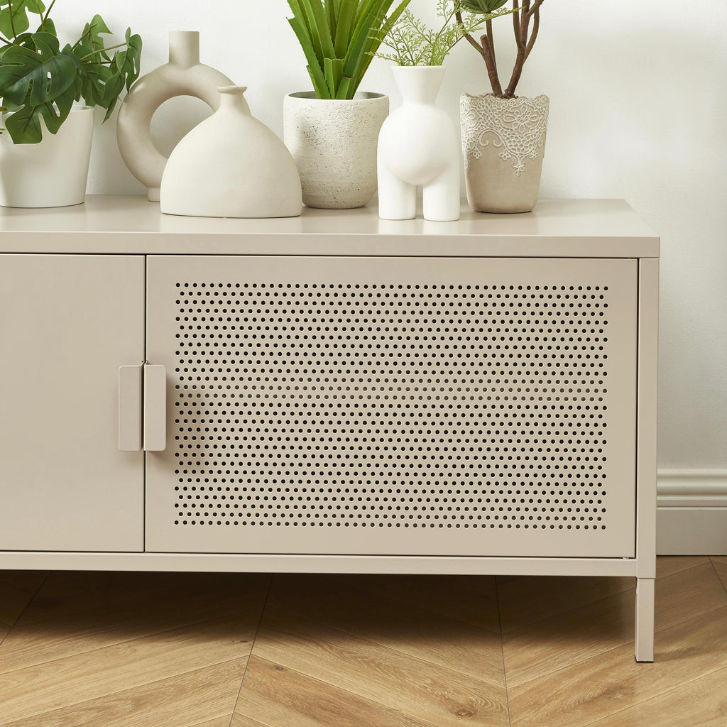 Mueble TV - Metal - Gris topo