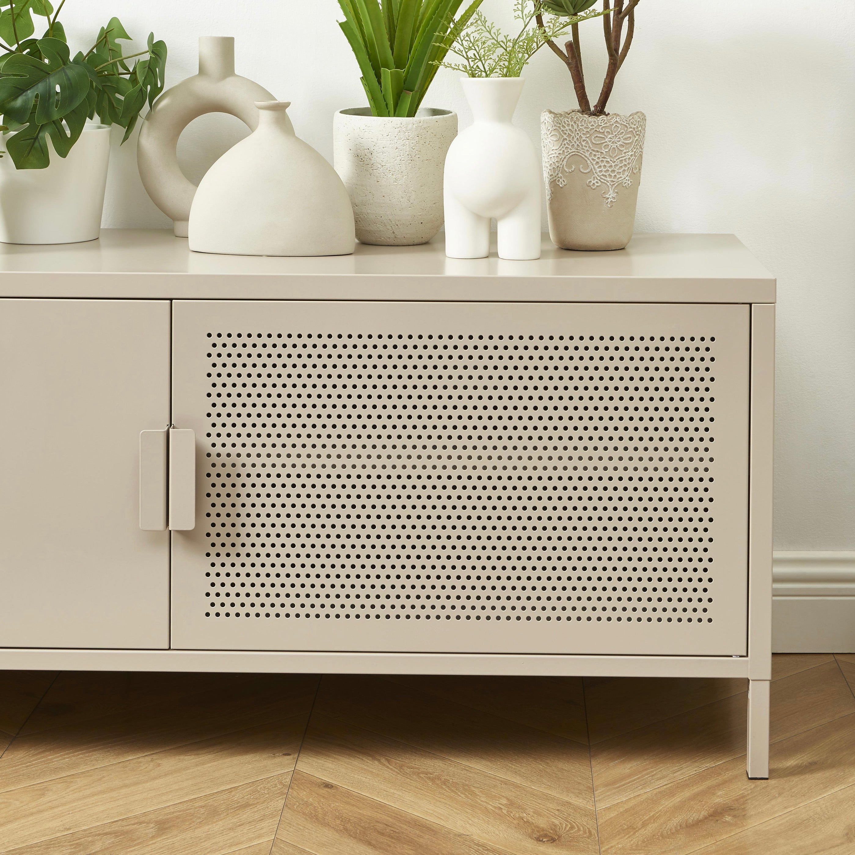Mueble TV - Metal - Gris topo
