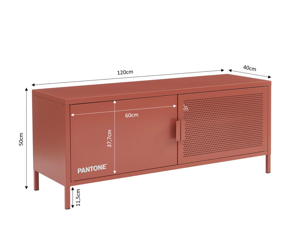 Meuble Tv - Métal - Terracotta