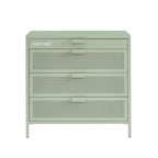 Commode - Métal - Vert Amande - 4 Tiroirs