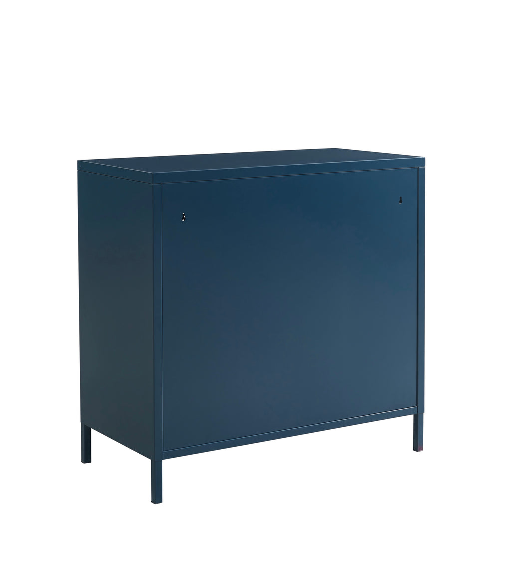 Commode - Métal - Bleu Nuit - 4 Tiroirs