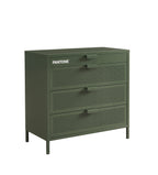 Chest of Drawers - Metal - Olive Green - 4 Drawers