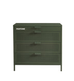 Chest of Drawers - Metal - Olive Green - 4 Drawers