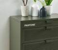 Chest of Drawers - Metal - Olive Green - 4 Drawers