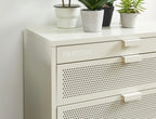 Chest of drawers - Metal - Sand Beige - 4 Drawers
