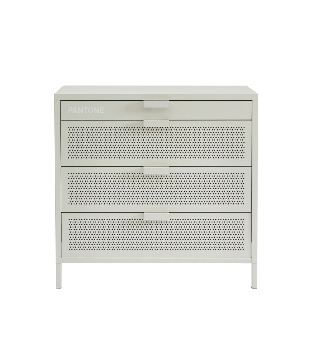Chest of drawers - Metal - Sand Beige - 4 Drawers