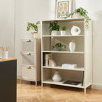 Bibliothèque - Métal - Beige Sable