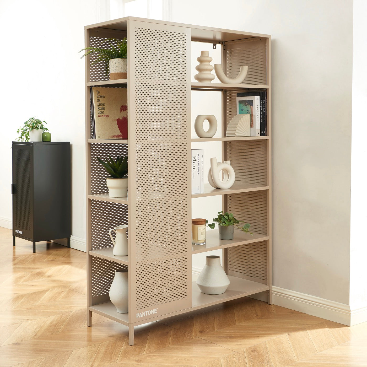Bookcase - Metal - Taupe